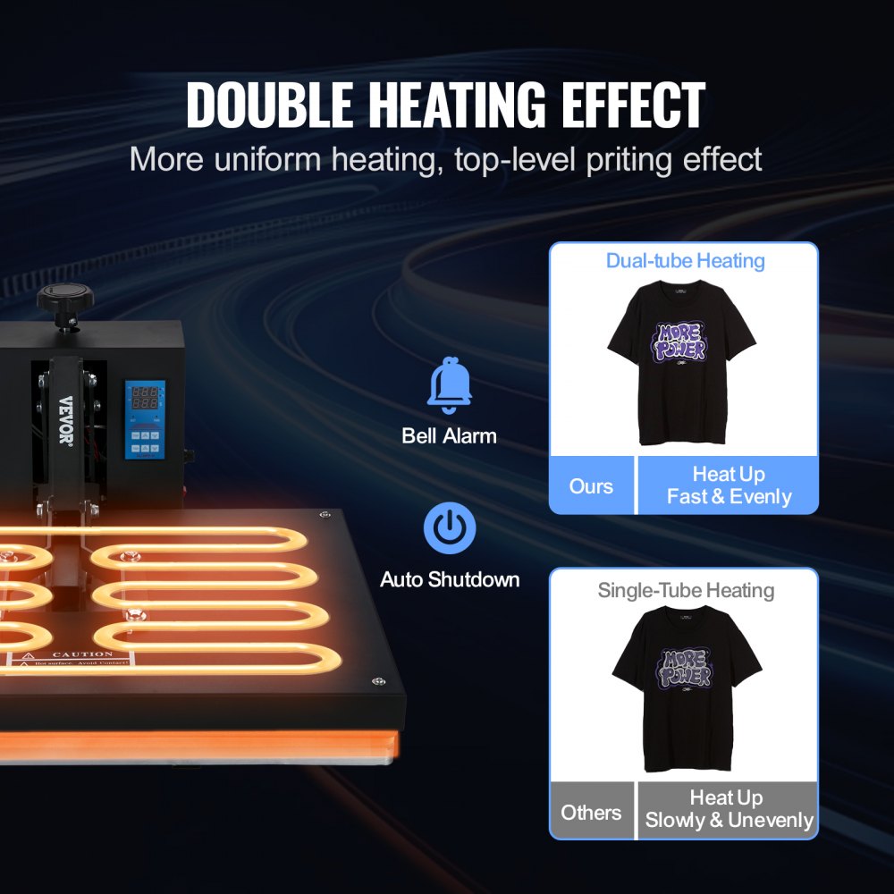 TL4060-1 - 16x24 VEVOR Heat Press for Efficient Heat Transfer