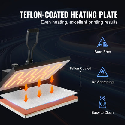 TL4060-1 - 16x24 VEVOR Heat Press for Efficient Heat Transfer