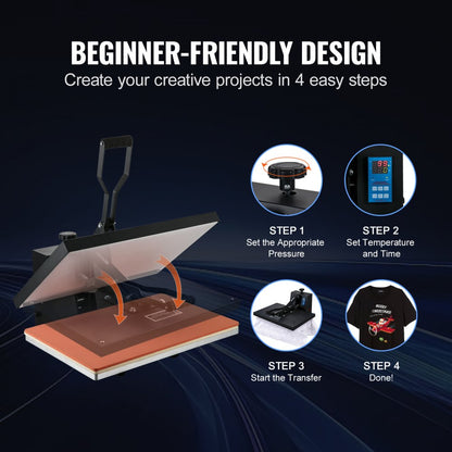 TL4060-1 - 16x24 VEVOR Heat Press for Efficient Heat Transfer