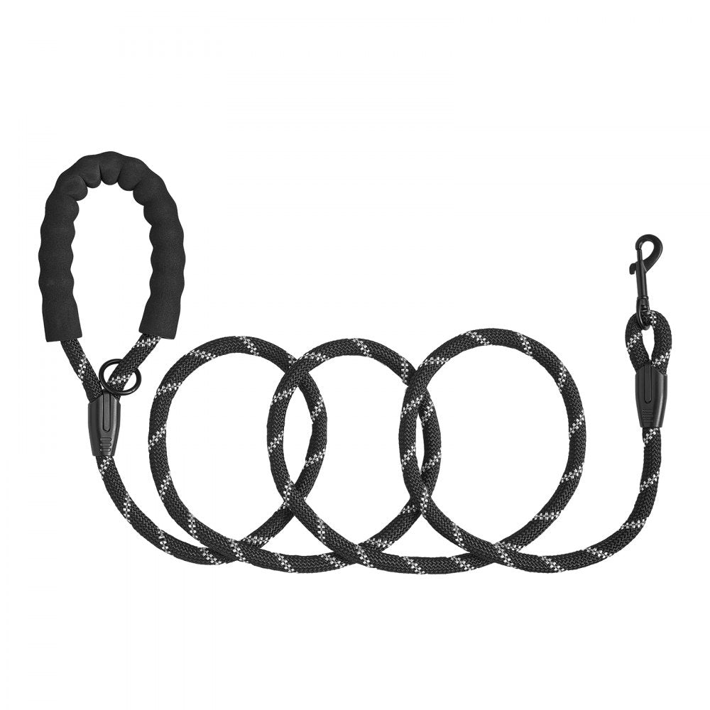 CWS-12mm-6FT - Durable 6ft Nylon Dog Leash with Comfortable Handle & Waste Bag Holder