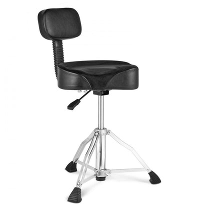 ADT-50K - Adjustable VEVOR Drum Throne with Backrest, 19.3-25.2 in, 500 lbs Capacity