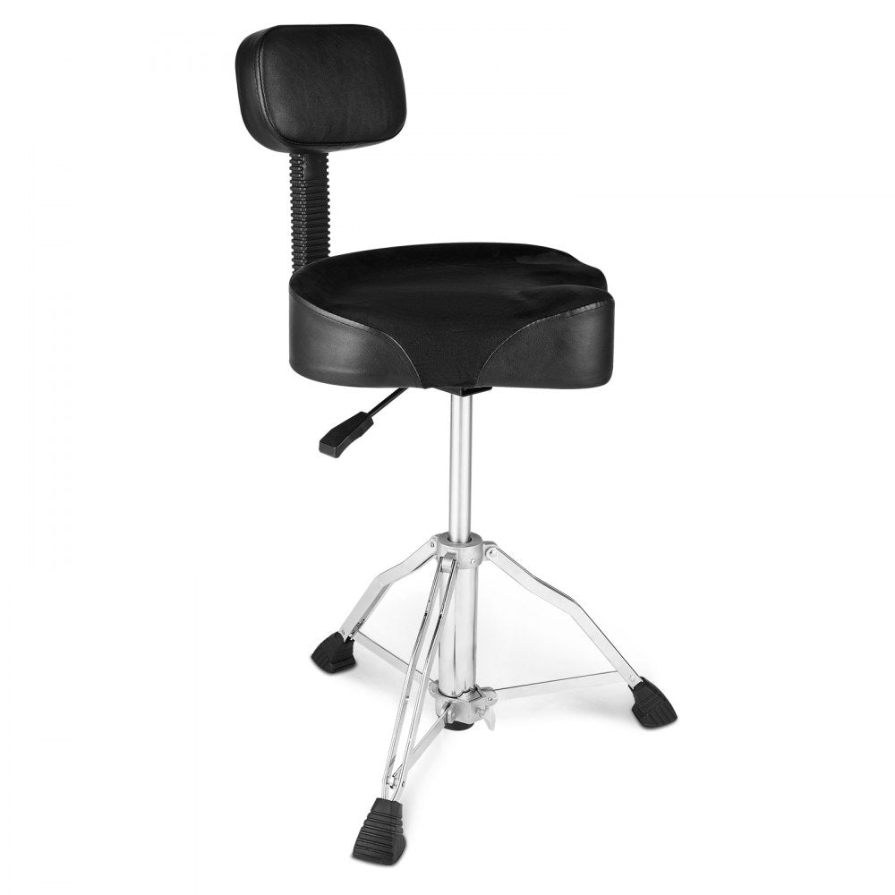 ADT-50K - Adjustable VEVOR Drum Throne with Backrest, 19.3-25.2 in, 500 lbs Capacity