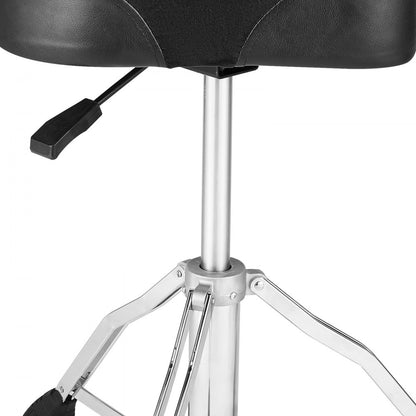 ADT-50K - Adjustable VEVOR Drum Throne with Backrest, 19.3-25.2 in, 500 lbs Capacity