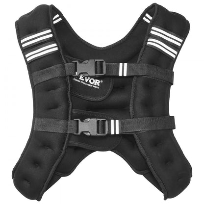 JS-VEST005-1 - 12lb Neoprene Weighted Vest with Pockets & Adjustable Fit