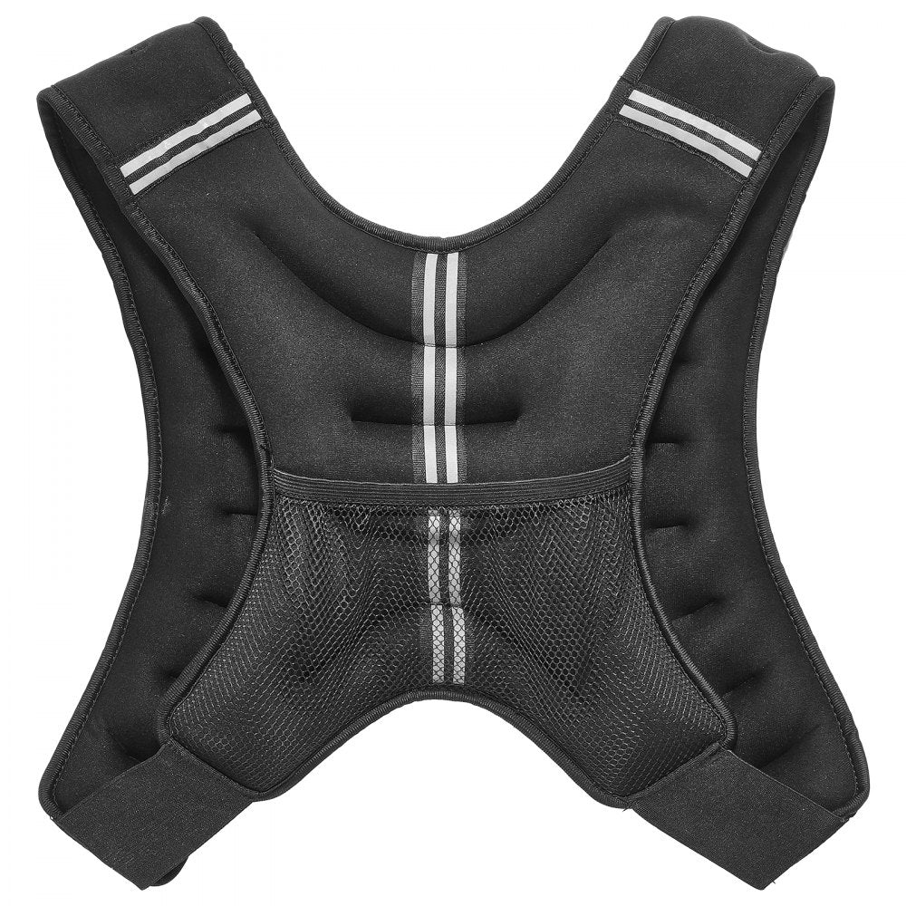 JS-VEST005-1 - 12lb Neoprene Weighted Vest with Pockets & Adjustable Fit