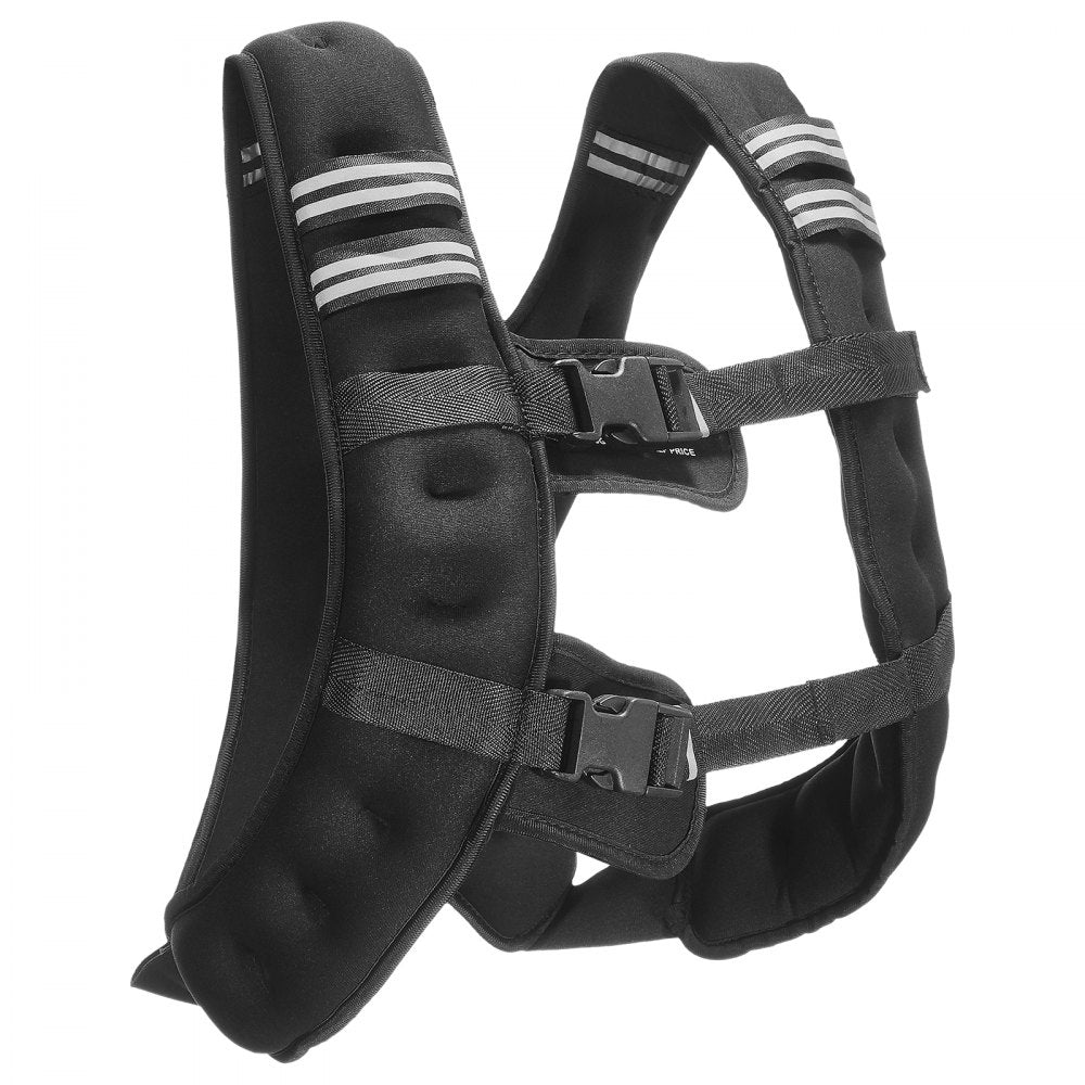 JS-VEST005-1 - 12lb Neoprene Weighted Vest with Pockets & Adjustable Fit