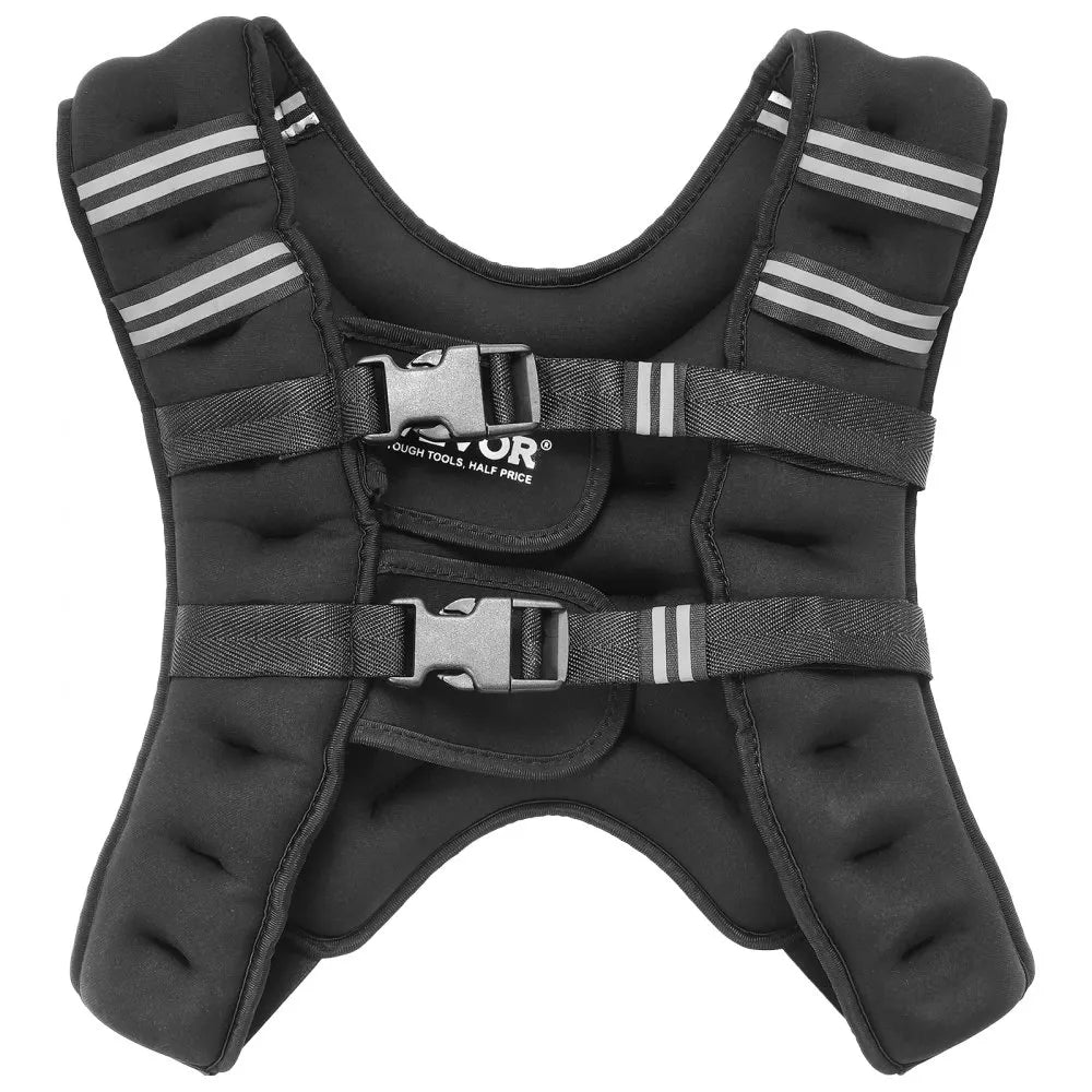 JS-VEST005-2 - Adjustable 16lb Neoprene Weighted Vest with Pockets