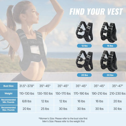 JS-VEST005-3 - Breathable Weighted Vest with Pockets for Custom Fit