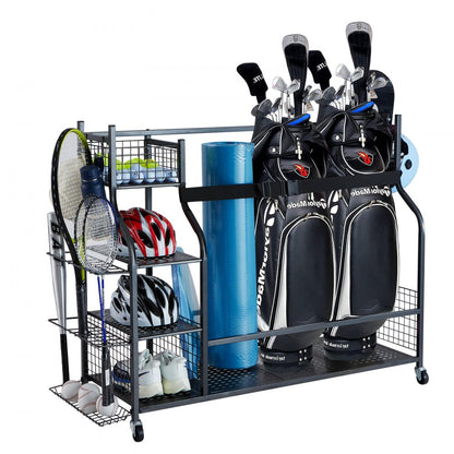 RF-RY-030 - Compact Golf Equipment Organizer for Garage Storage