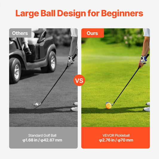 PGK-D40 - 6-Hole Backyard Golf Game with 9 Balls & Customizable Tee Boxes