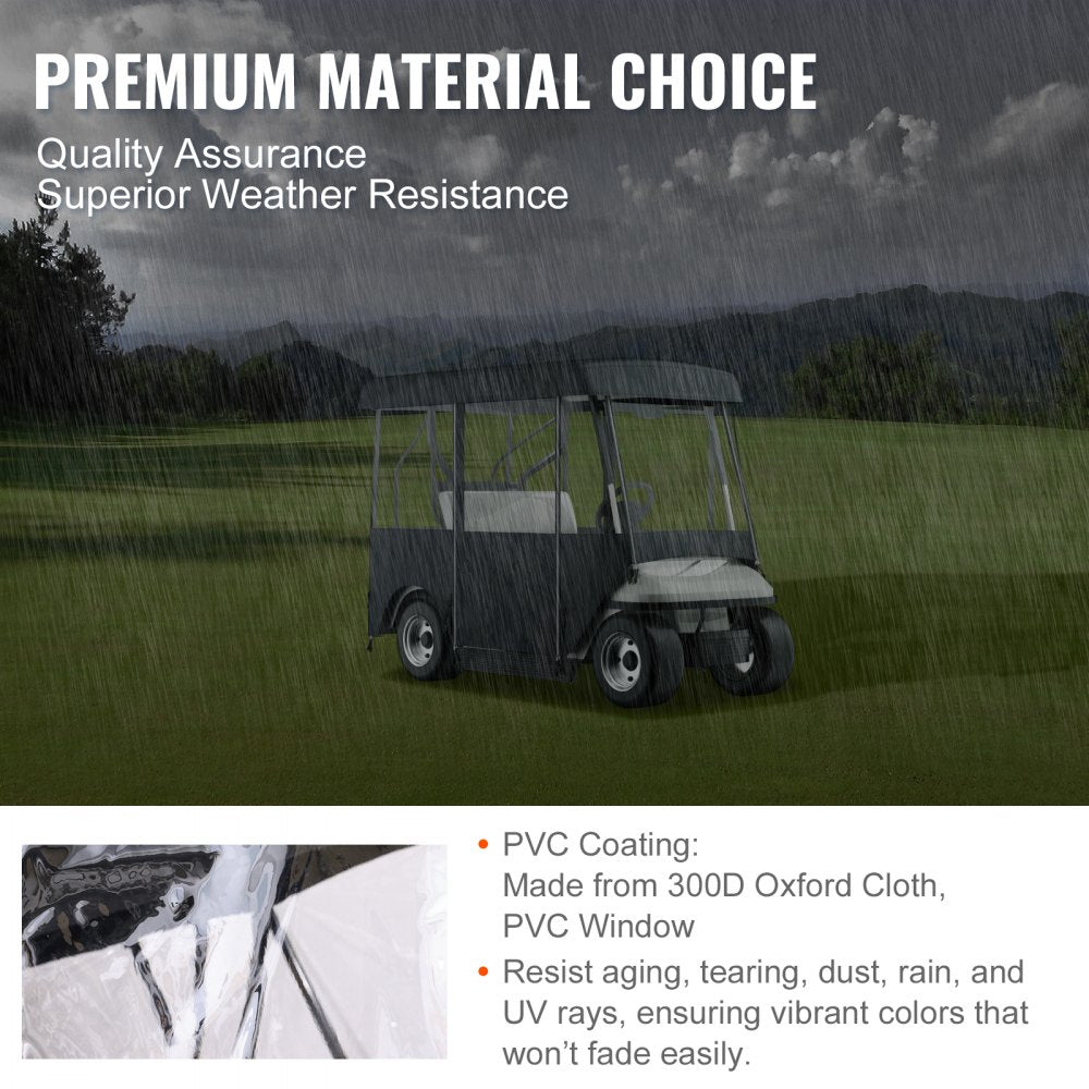 010774751669 - VEVOR 86" Golf Cart Cover for 4-Passenger Models