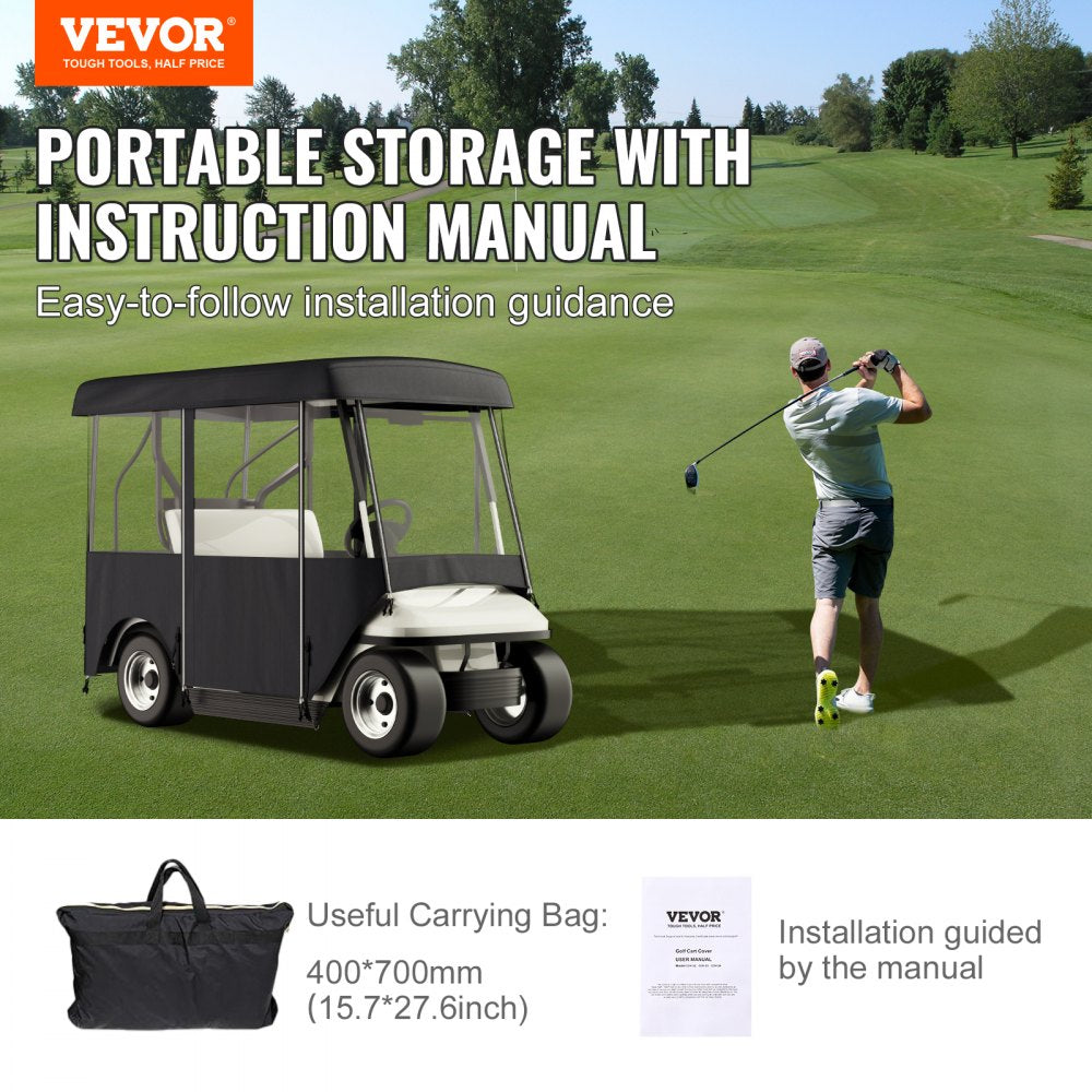 010774751669 - VEVOR 86" Golf Cart Cover for 4-Passenger Models