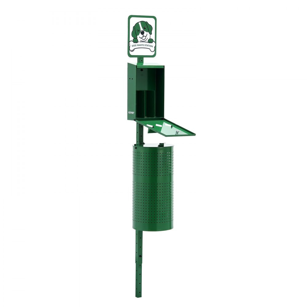 HBD008-2 Green 11.5-Gallon Dog Waste Station with 600 Bags Included