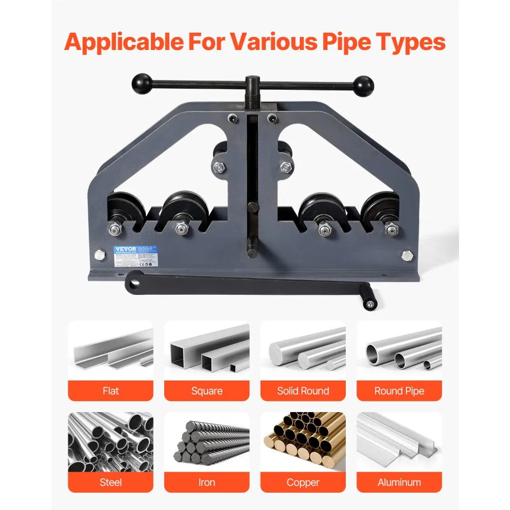 TR60A - 1-1/2" Manual Tube Roller Bender with 6 Durable Dies
