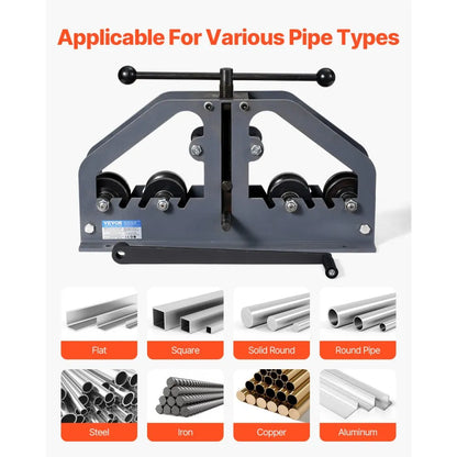 TR60A - 1-1/2" Manual Tube Roller Bender with 6 Durable Dies