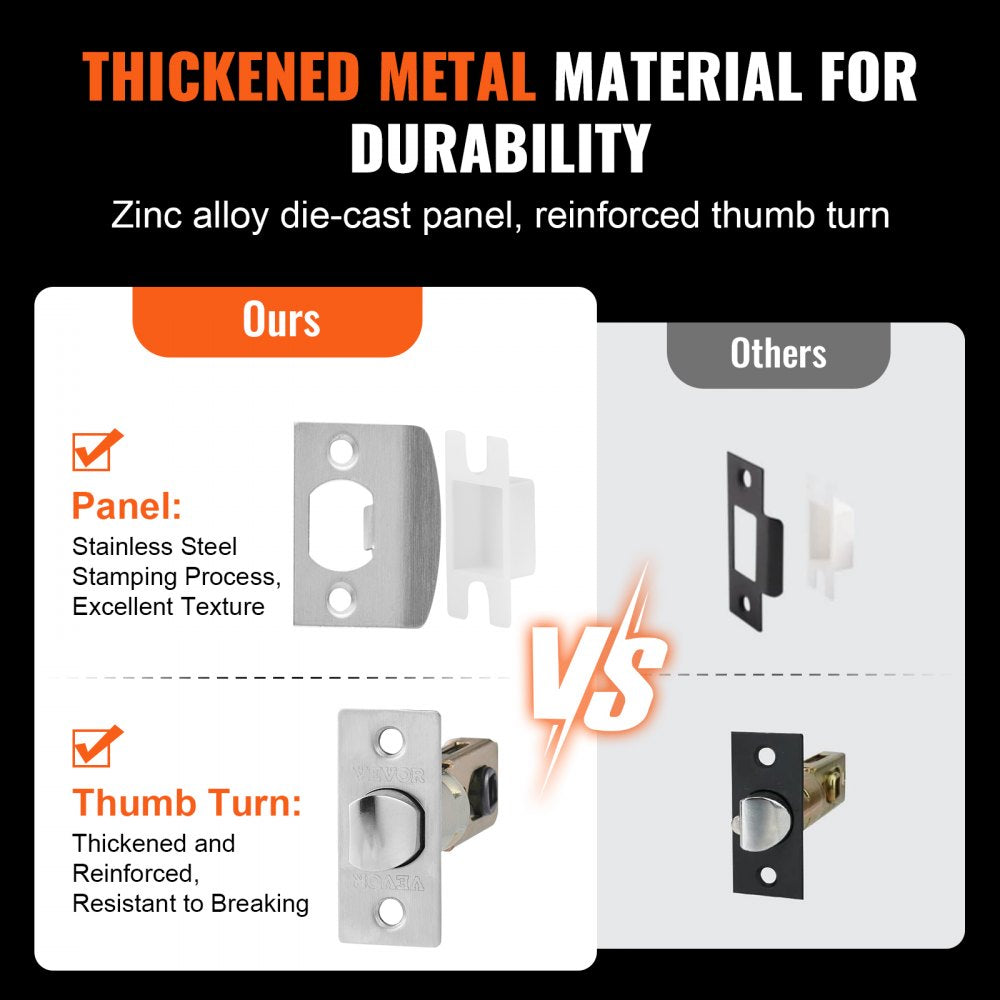 DT1103-SN - Satin Nickel Entry Handle Set with Adjustable Spacing