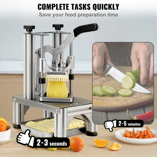 QTJ-J002XF - Heavy-Duty French Fry Cutter with Multiple Blades