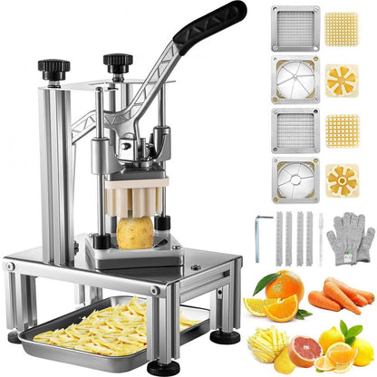 QTJ-J002XF - Heavy-Duty French Fry Cutter with Multiple Blades