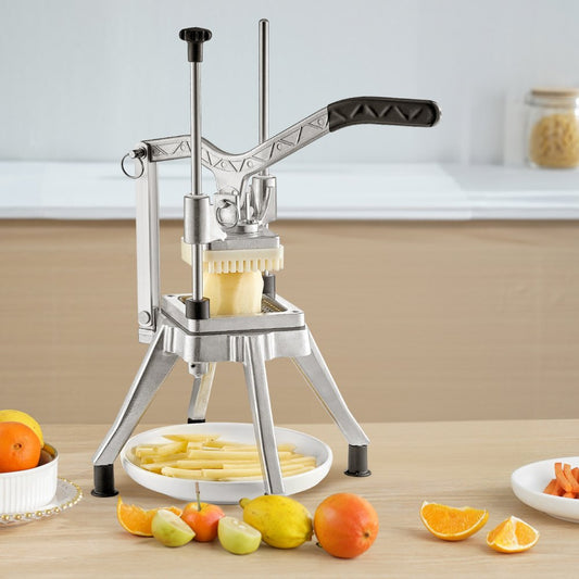 QTJ-J002X - Heavy-Duty Stainless Steel Vegetable Chopper with 4 Removable Blades