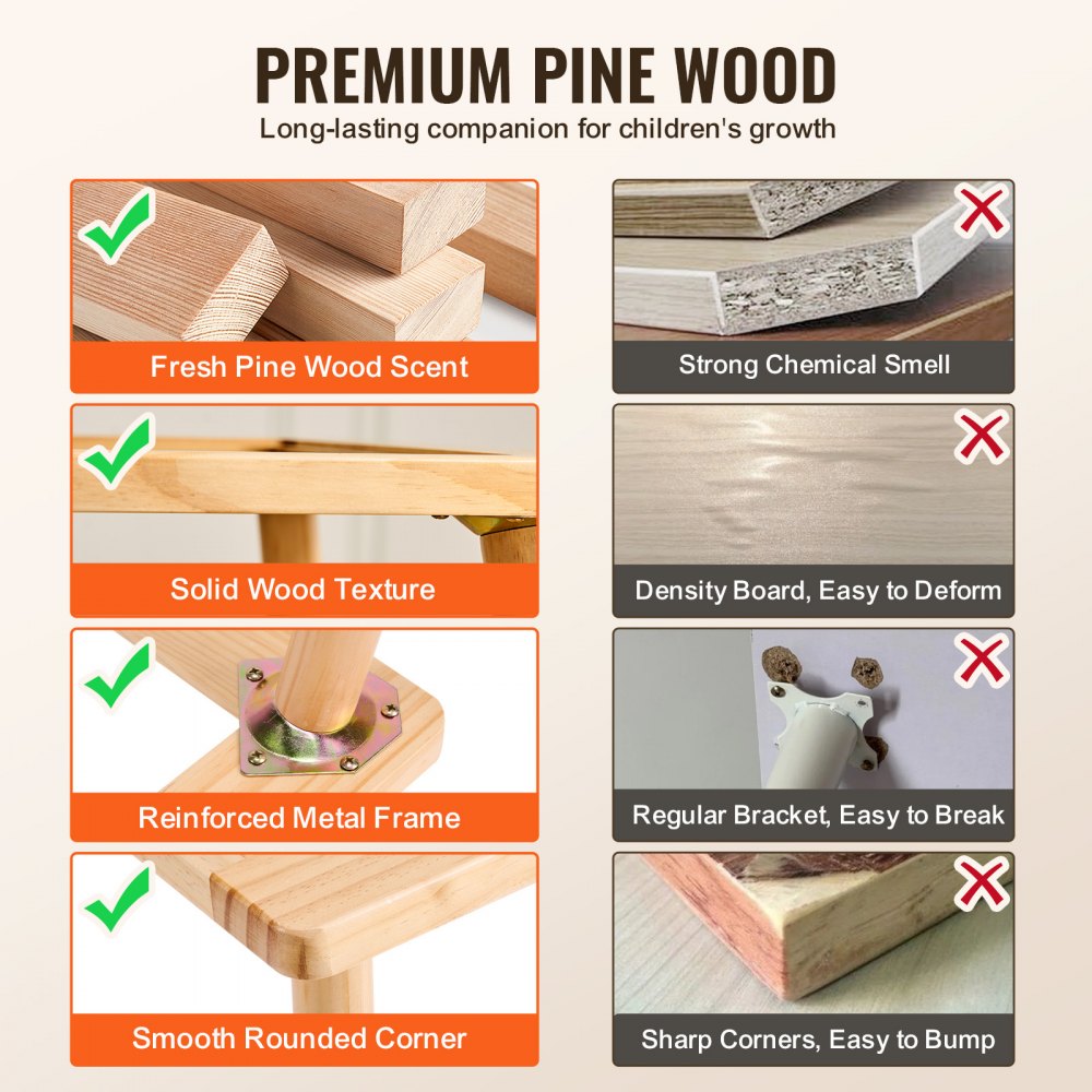 JRG-SKU2S - 32.1"x23.6" Pine Sensory Table for Kids' Creative Play