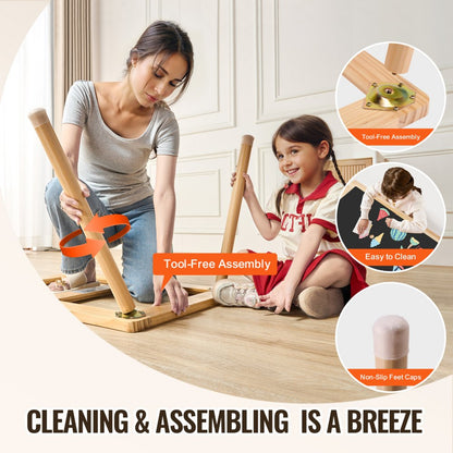 JRG-SKU2S - 32.1"x23.6" Pine Sensory Table for Kids' Creative Play