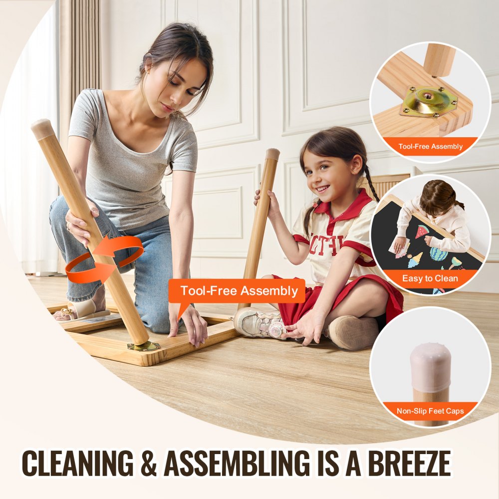 JRG-SKU3S - 32.1" VEVOR Toddler Sensory Table with Storage Bins