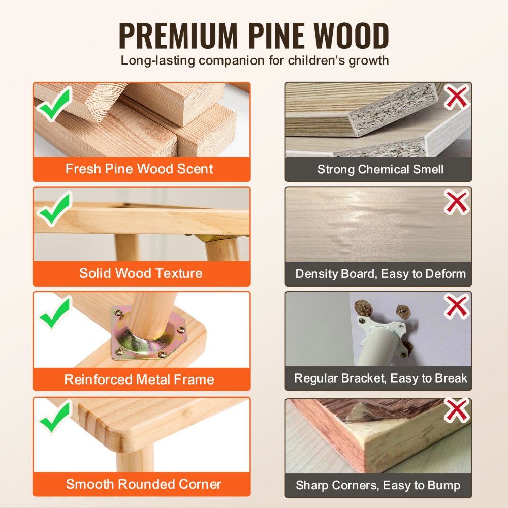 JRG-SKU4S - Multi-Activity Pine Table & Stool Set for Toddlers