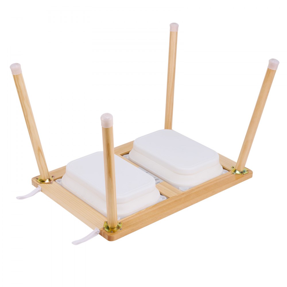 JRG-SKU4S - Multi-Activity Pine Table & Stool Set for Toddlers