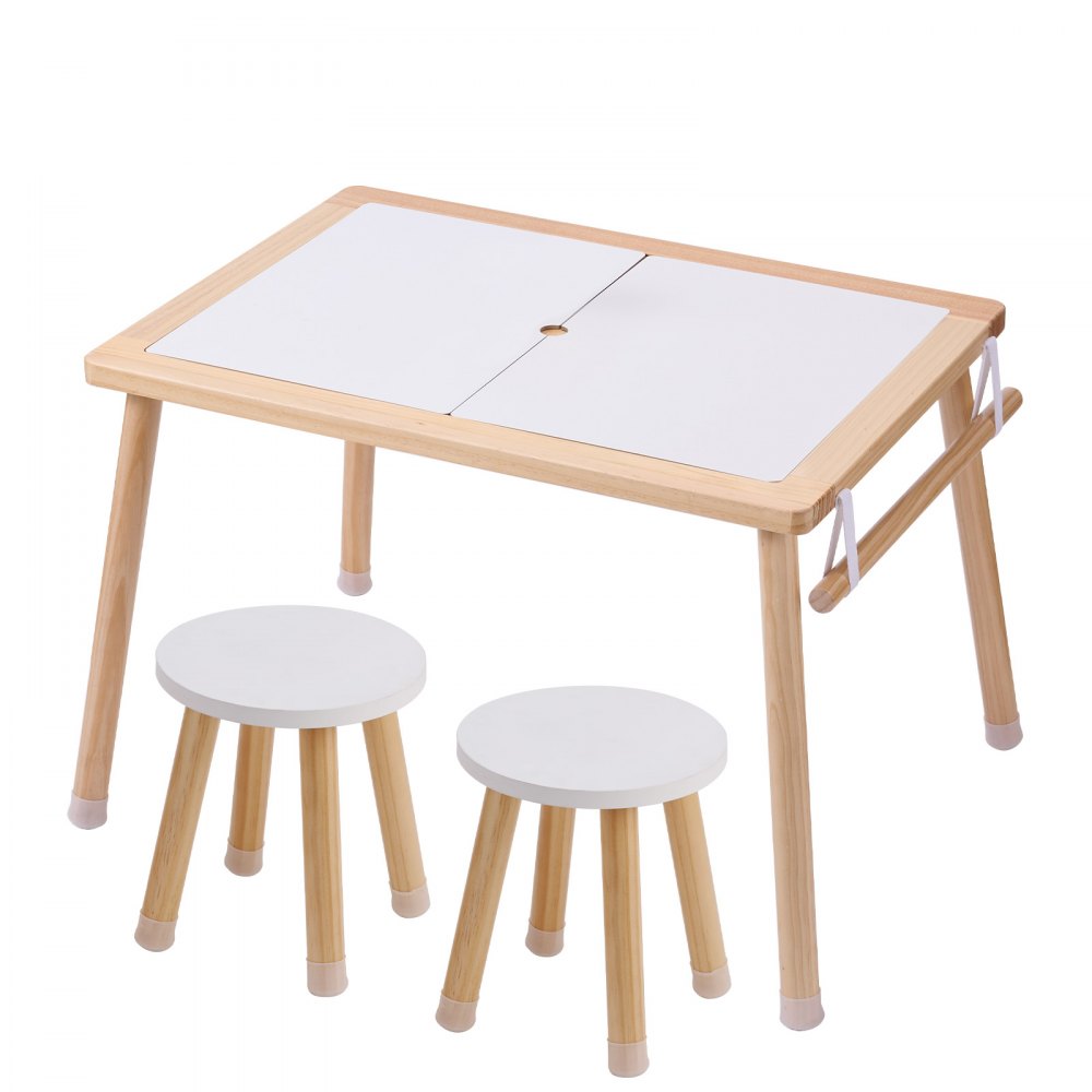 JRG-SKU4S - Multi-Activity Pine Table & Stool Set for Toddlers