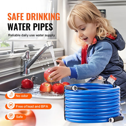 MT-130-75ft - 75ft Heated Water Hose for RVs, Freezes at -45°F