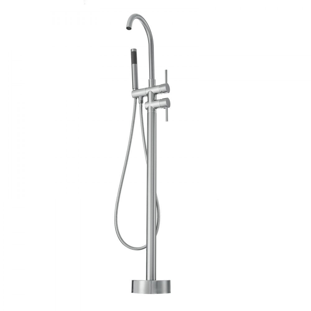 2532 - Durable Stainless Steel Freestanding Bathtub Faucet with Handheld Shower