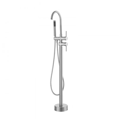 2532 - Durable Stainless Steel Freestanding Bathtub Faucet with Handheld Shower