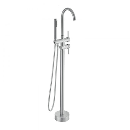 2532 - Durable Stainless Steel Freestanding Bathtub Faucet with Handheld Shower