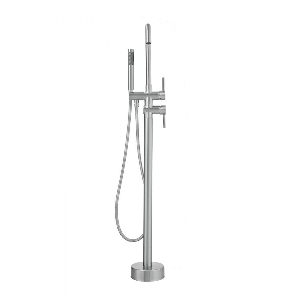 2532 - Durable Stainless Steel Freestanding Bathtub Faucet with Handheld Shower