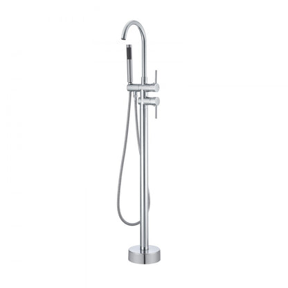 2532 - Brass Freestanding Bathtub Faucet with Handheld Shower & 360° Rotation