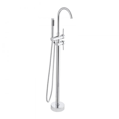 2532 - Brass Freestanding Bathtub Faucet with Handheld Shower & 360° Rotation