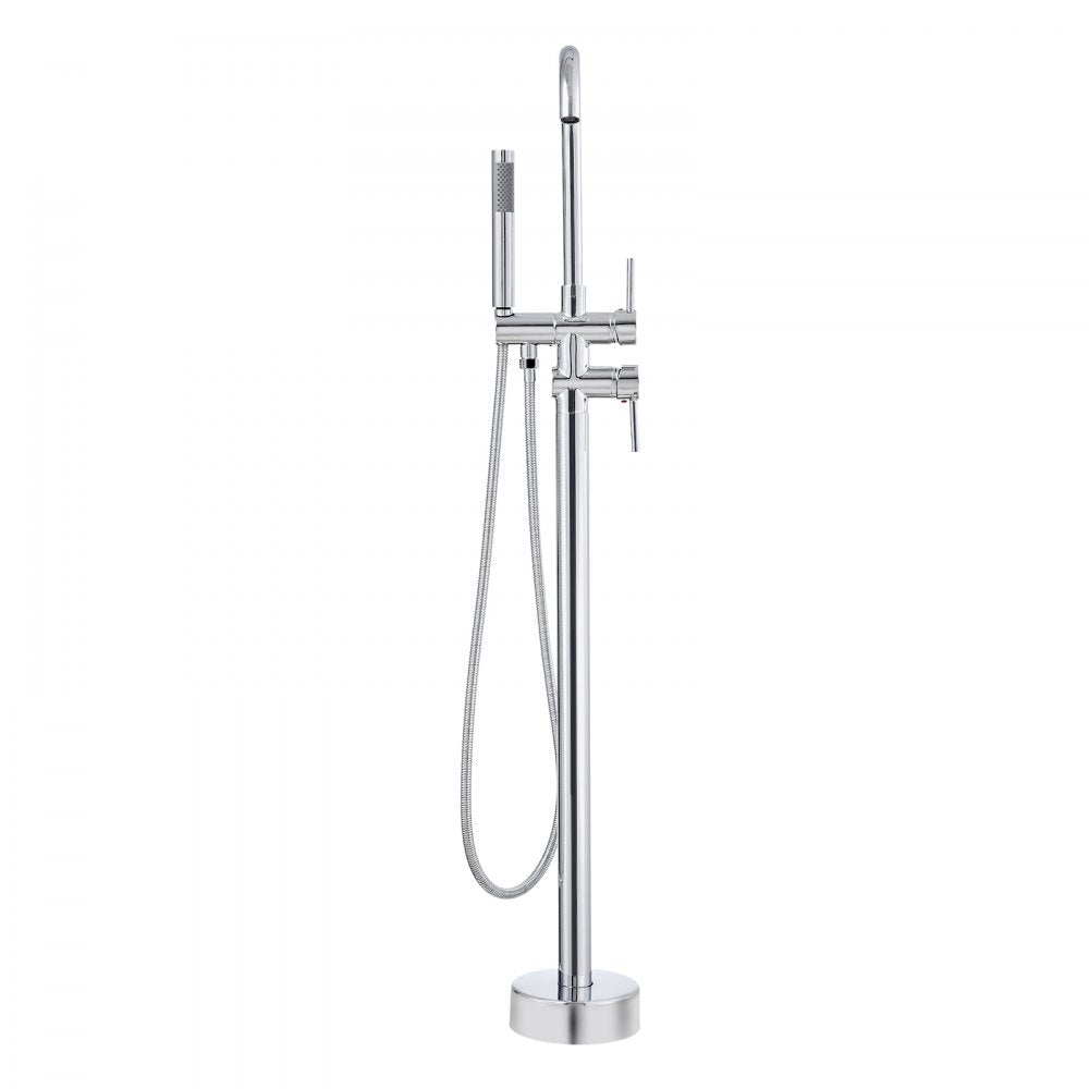 2532 - Brass Freestanding Bathtub Faucet with Handheld Shower & 360° Rotation