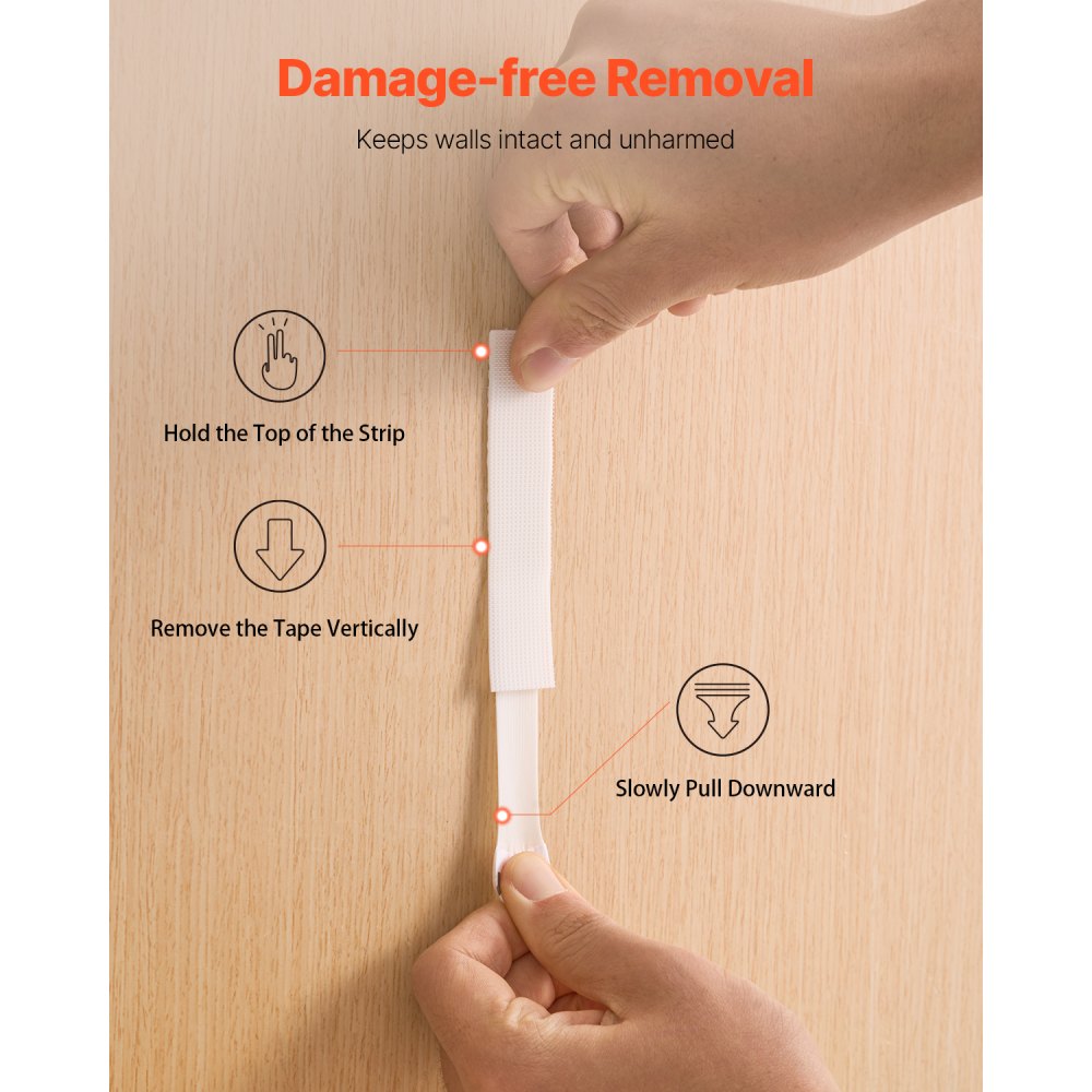 PFHL22x111 - Heavy-Duty Picture Hanging Strips (16 Pairs, 17.64 lbs)