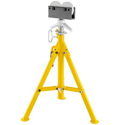 010838599474 - Adjustable 32-55 in Pipe Stand with Heavy-Duty Roller-Head
