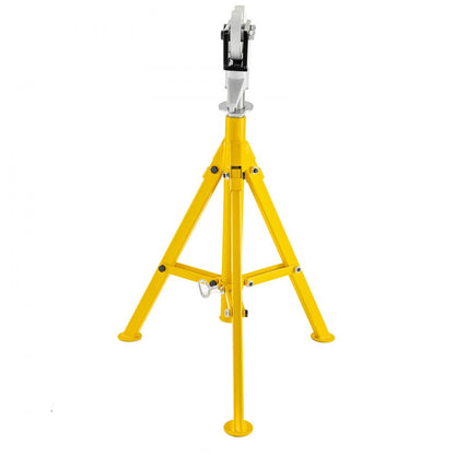 010838599474 - Adjustable 32-55 in Pipe Stand with Heavy-Duty Roller-Head
