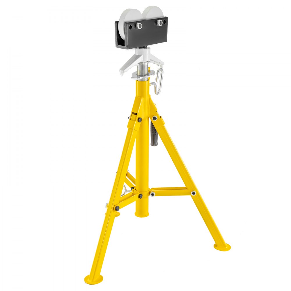 010838599474 - Adjustable 32-55 in Pipe Stand with Heavy-Duty Roller-Head