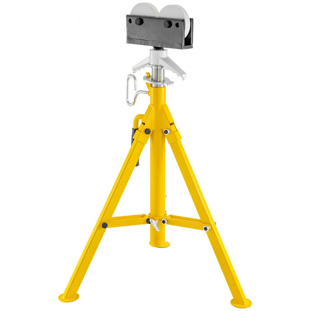 010838599474 - Adjustable 32-55 in Pipe Stand with Heavy-Duty Roller-Head