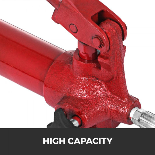 010844707345 - 10-Ton Steel Hydraulic Jack Kit with 2M Hose, Portable