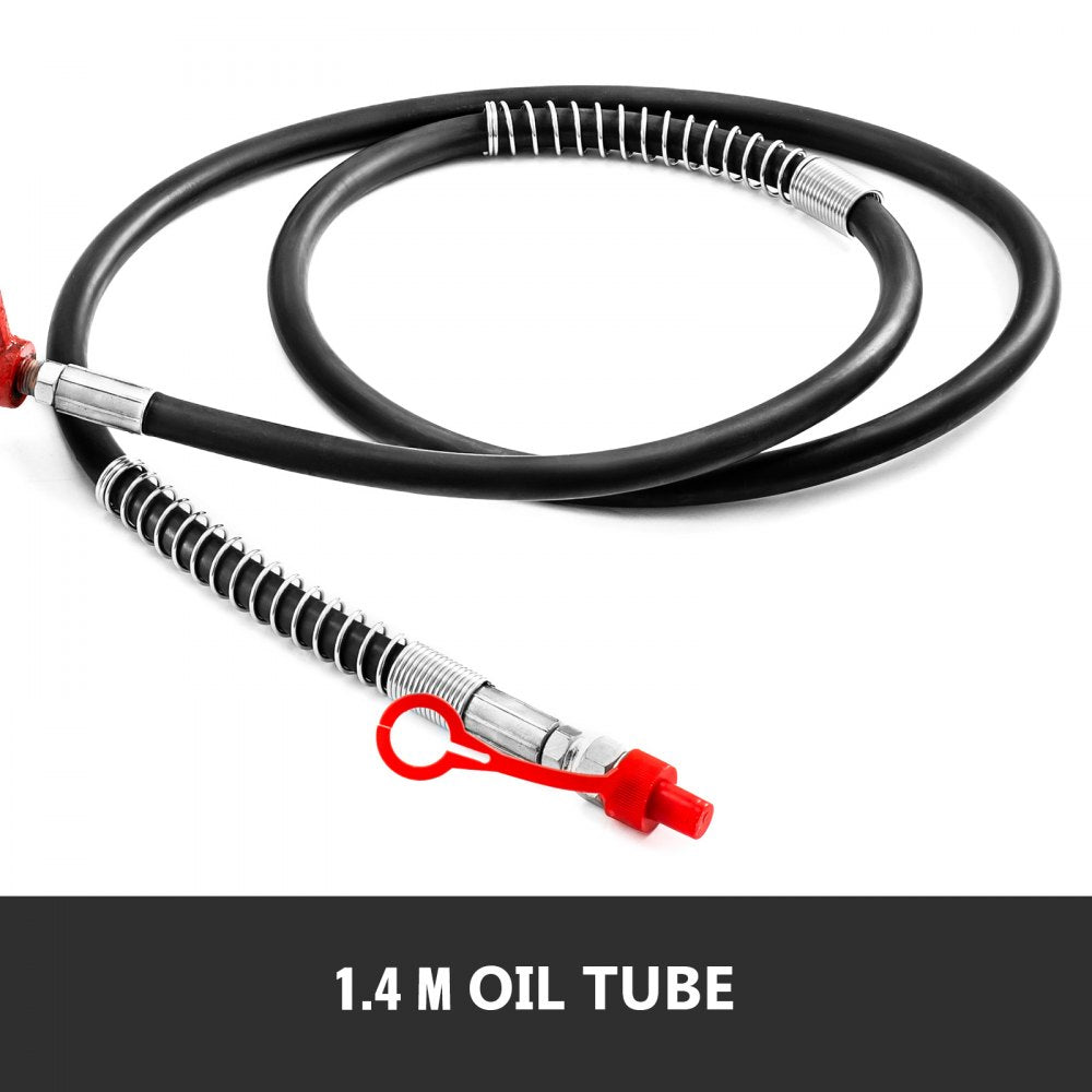 010844707345 - 10-Ton Steel Hydraulic Jack Kit with 2M Hose, Portable