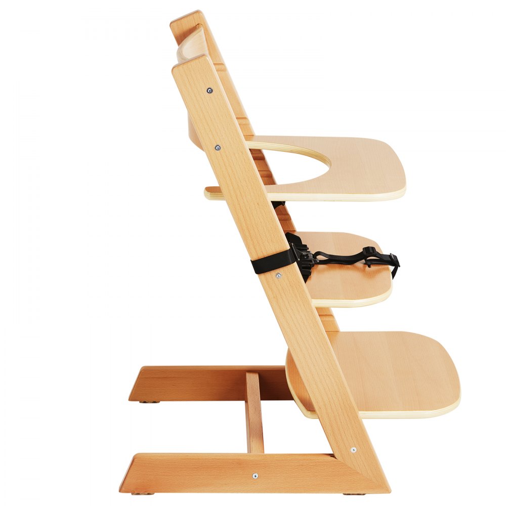 LPK928 - Adjustable Wooden High Chair for Infants & Toddlers, Easy Assembly