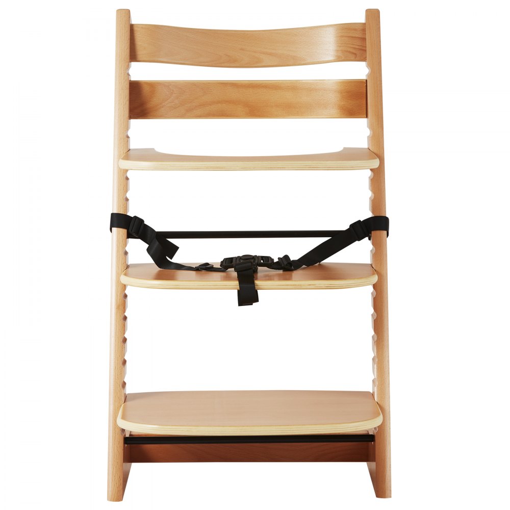 LPK928 - Adjustable Wooden High Chair for Infants & Toddlers, Easy Assembly