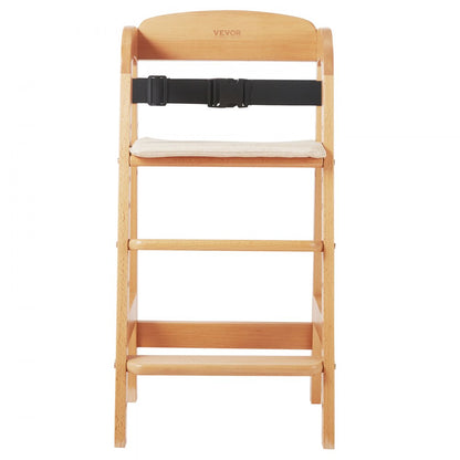 LPK877-1 - Adjustable Eco-Friendly Wooden High Chair for Growing Toddlers