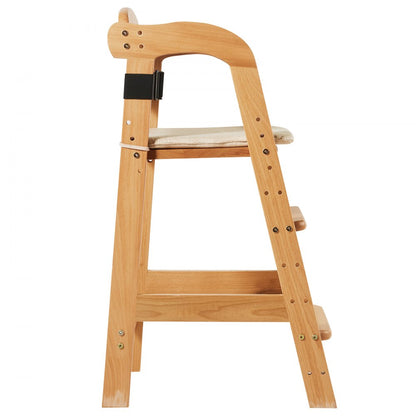 LPK877-1 - Adjustable Eco-Friendly Wooden High Chair for Growing Toddlers