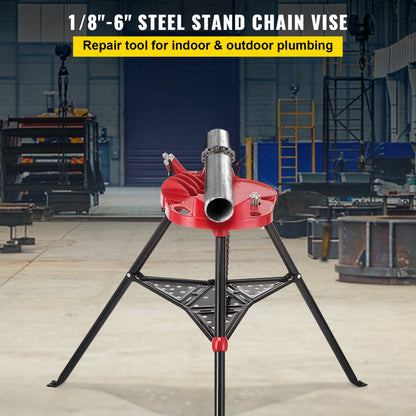 010659267032 - Portable VEVOR Tripod Pipe Vise for 1/8" to 6" Pipes