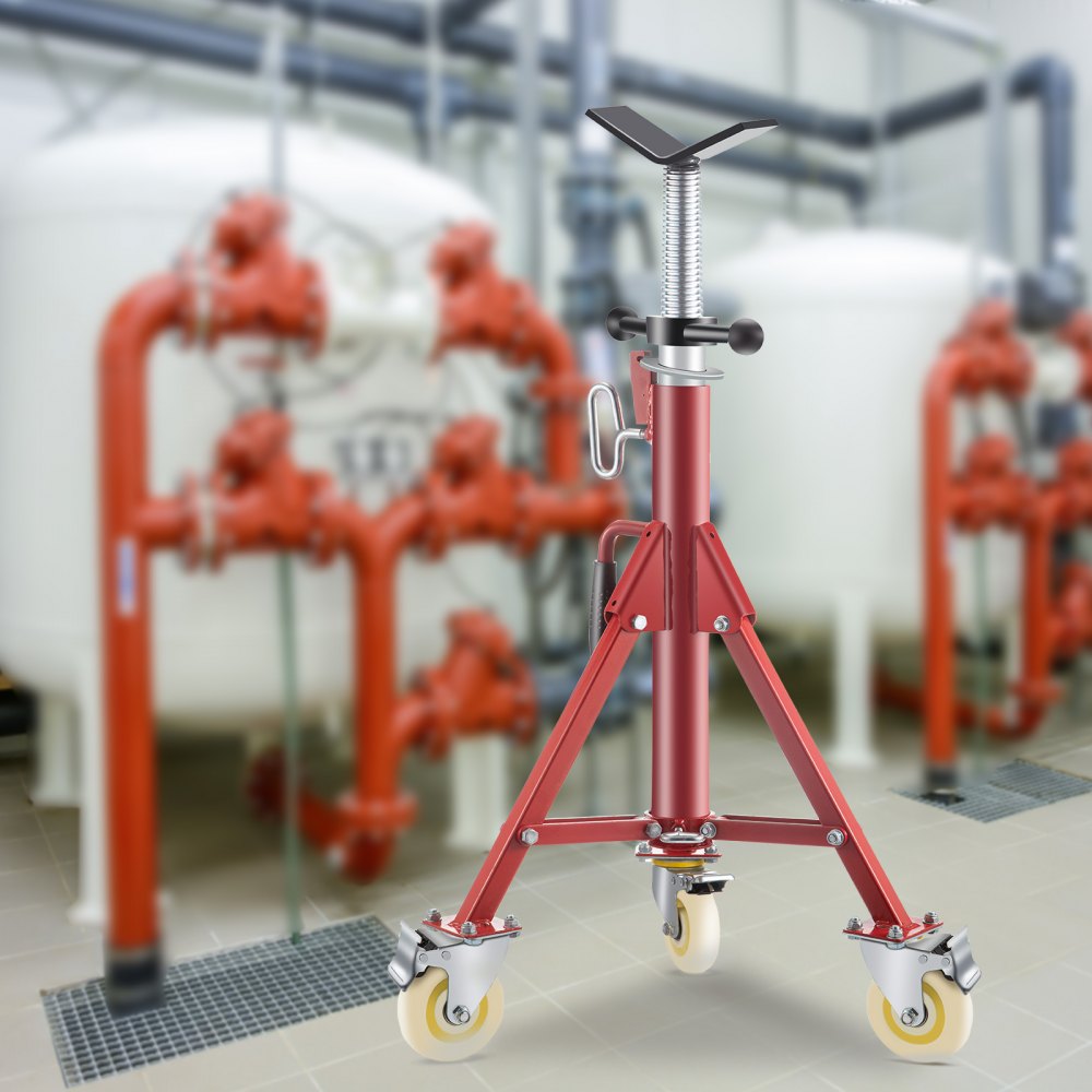VV-P-1107AV - Adjustable Pipe Stand, 28-52 inches, 882 lbs, with Casters